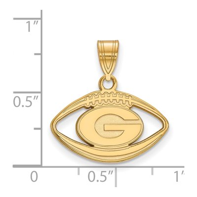 Georgia Bulldogs Letter G Football Pendant – view 2