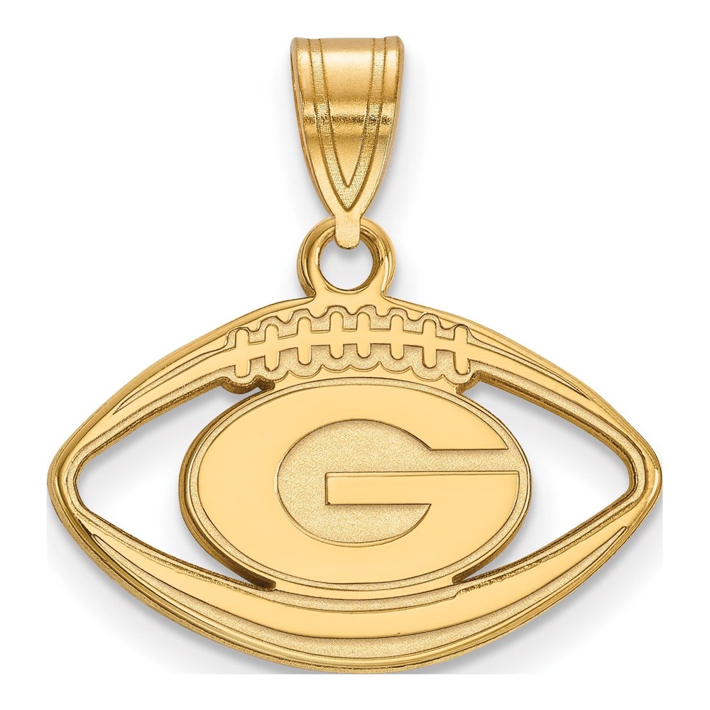 Georgia Bulldogs Letter G Football Pendant