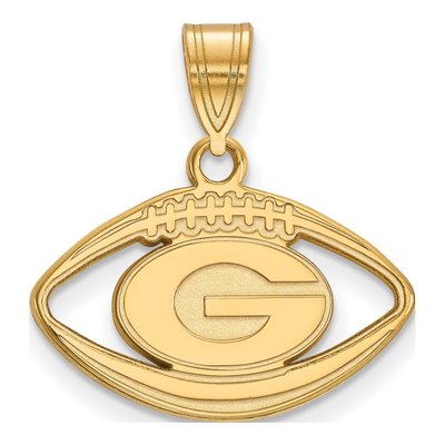 Georgia Bulldogs Letter G Football Pendant