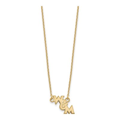 College of William & Mary Gold-Plated Sterling Silver Of Small Pendant – view 2