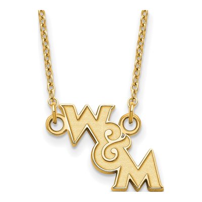 College of William & Mary Gold-Plated Sterling Silver Of Small Pendant