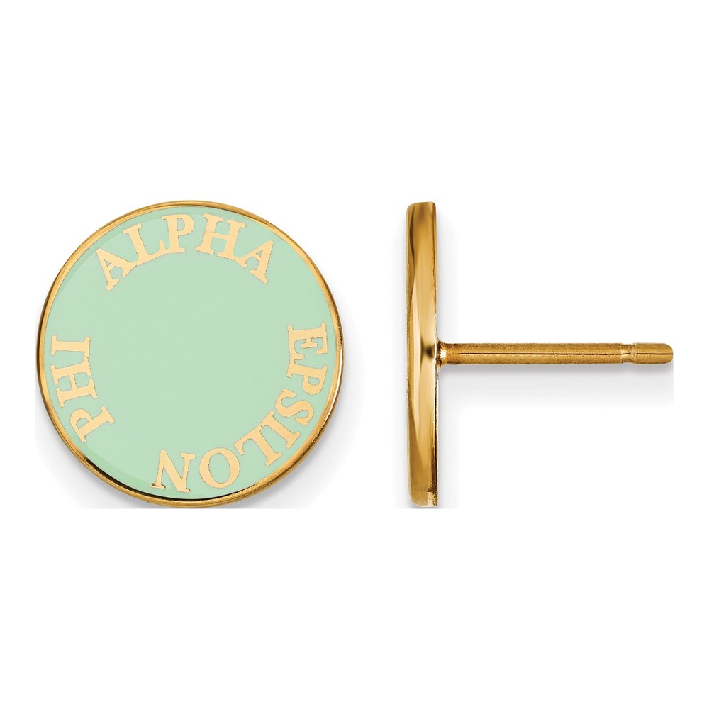 Alpha Epsilon Phi Sorority Enamel Post Earrings