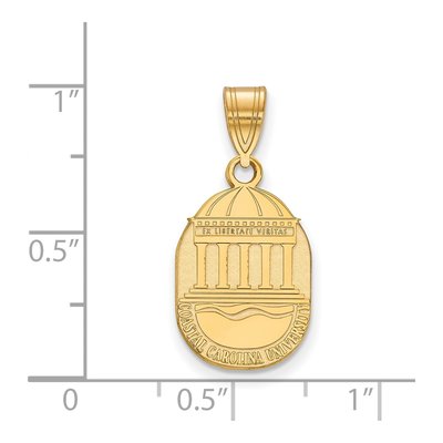 Coastal Carolina University Gold-Plated Sterling Silver Medium Crest Pendant – view 2