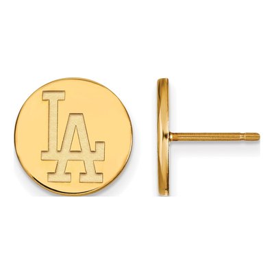 Los Angeles Dodgers Gold-Plated Sterling Silver Stud Earrings