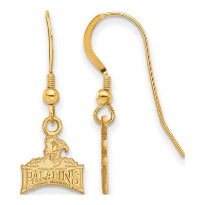 Furman University Gold-Plated Sterling Silver Paladins Earrings