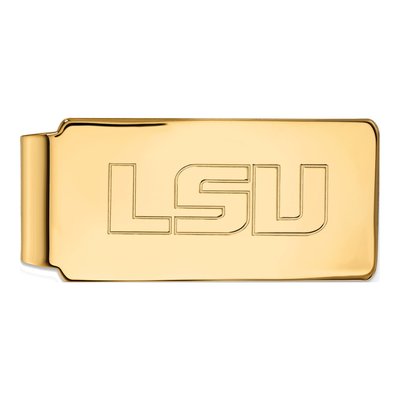 LSU Gold-Plated Sterling Silver Money Clip
