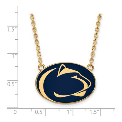 Pennsylvania State University Gold-Plated Sterling Silver Large Penn Lion Pendant Necklace – view 2
