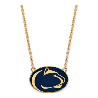 Pennsylvania State University Gold-Plated Sterling Silver Large Penn Lion Pendant Necklace
