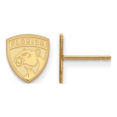 Florida Panthers Gold-Plated Sterling Silver Extra Small Earrings