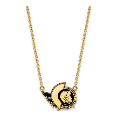 Ottawa Senators Gold-Plated Sterling Silver Large Enamel Pendant Necklace – view 2