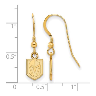 Vegas Golden Knights Gold-Plated Sterling Silver Wire Earrings – view 2