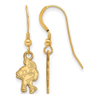 Iowa State University Gold-Plated Sterling Silver Cardinal Earrings