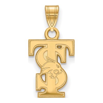 Texas State University Gold-Plated Sterling Silver T-S Small Pendant