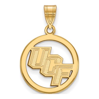 UCF Knights Gold-Plated Circle Pendant