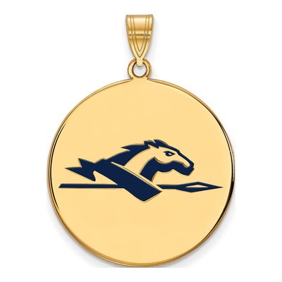 Longwood University Gold-Plated Sterling Silver Extra Large Disc Pendant