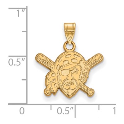 Pittsburgh Pirates Gold-Plated Sterling Silver Small Pendant – view 2