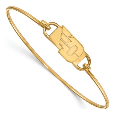 University of Dayton Gold-Plated Sterling Silver Small Wire Bangle Bracelet