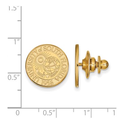 University of South Florida Crest Lapel Pin – view 3