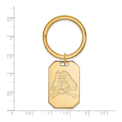 East Carolina Pirates Gold-Plated Key Ring – view 2