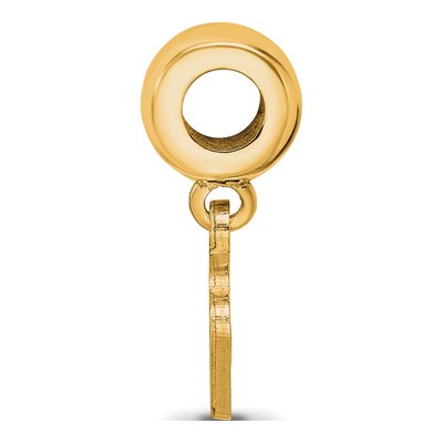 Georgia Southern University Gold-Plated Sterling Silver Extra Small Eagle Dangle Bead – view 2