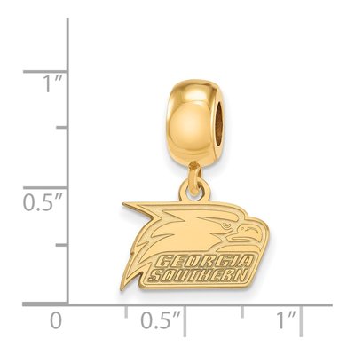 Georgia Southern University Gold-Plated Sterling Silver Extra Small Eagle Dangle Bead – view 3