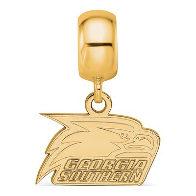 Georgia Southern University Gold-Plated Sterling Silver Extra Small Eagle Dangle Bead – view 4