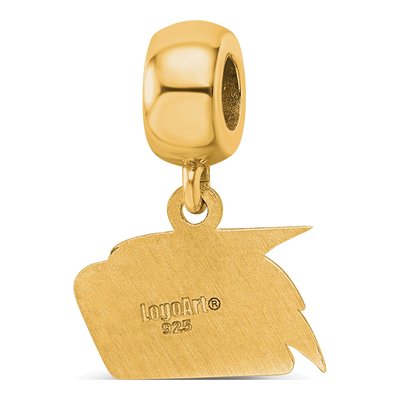 Georgia Southern University Gold-Plated Sterling Silver Extra Small Eagle Dangle Bead – view 5