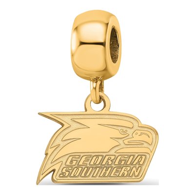 Georgia Southern University Gold-Plated Sterling Silver Extra Small Eagle Dangle Bead