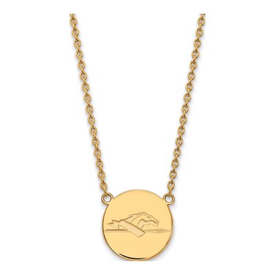 Longwood University Gold-Plated Sterling Silver Large Horse Necklace