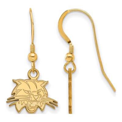Ohio University Gold-Plated Sterling Silver Bobcat Earrings