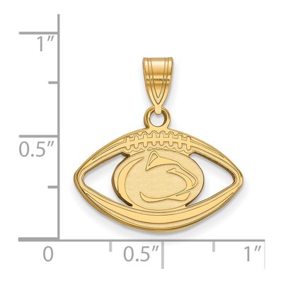Pennsylvania State University Gold-Plated Sterling Silver Medium Penn Lion Pendant – view 2