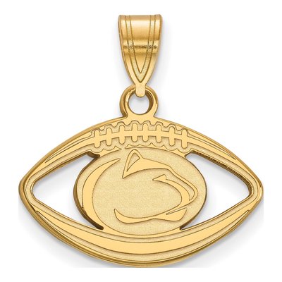 Pennsylvania State University Gold-Plated Sterling Silver Medium Penn Lion Pendant