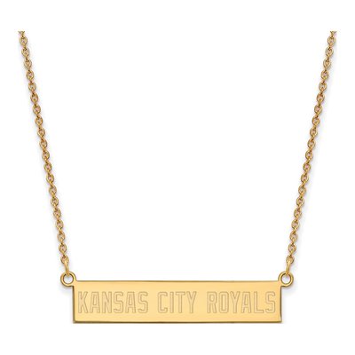 Kansas City Royals Gold-Plated Sterling Silver Bar Necklace