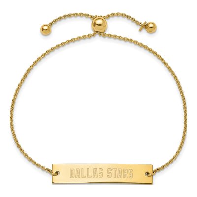 Dallas Stars Gold-Plated Sterling Silver Bar Bracelet – view 2