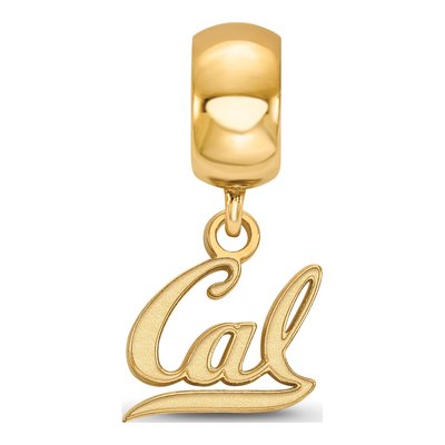 University of California Berkeley Gold-Plated Sterling Silver Extra Small UC Dangle Bead – view 3