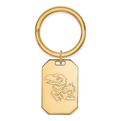 Kansas Jayhawks Gold-Plated Key Ring