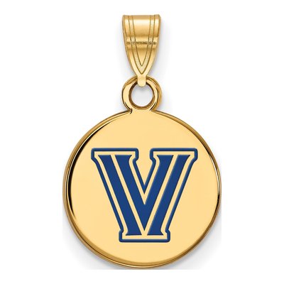Villanova University Gold-Plated Sterling Silver Small Letter V Pendant