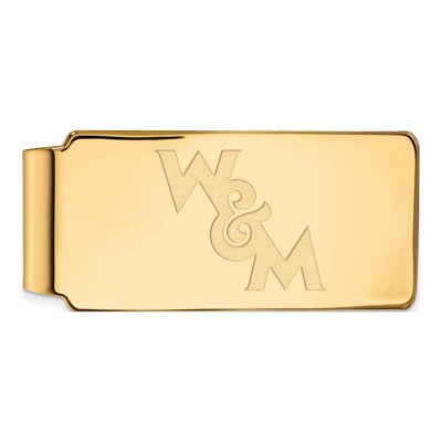 William & Mary Gold-Plated Money Clip