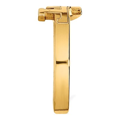 Georgia Institute of Technology Gold-Plated Sterling Silver Tech G-T Toe Ring – view 3