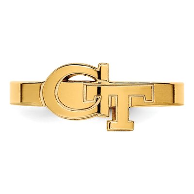 Georgia Institute of Technology Gold-Plated Sterling Silver Tech G-T Toe Ring – view 4