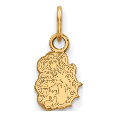James Madison University Gold-Plated Sterling Silver Duke Dog Pendant
