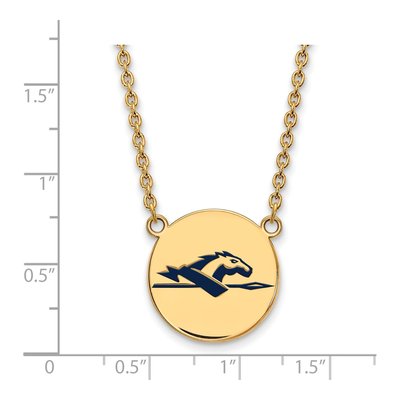 Longwood University Gold-Plated Sterling Silver Large Horse Necklace – view 2