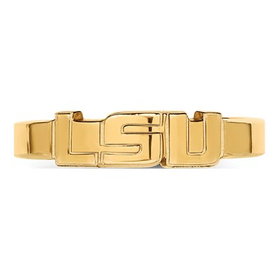 Louisiana State University Gold-Plated Sterling Silver LSU Toe Ring – view 4