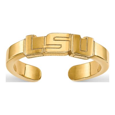 Louisiana State University Gold-Plated Sterling Silver LSU Toe Ring