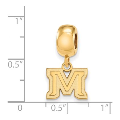 Montana State Bobcats Letter M Dangle Bead Charm – view 3