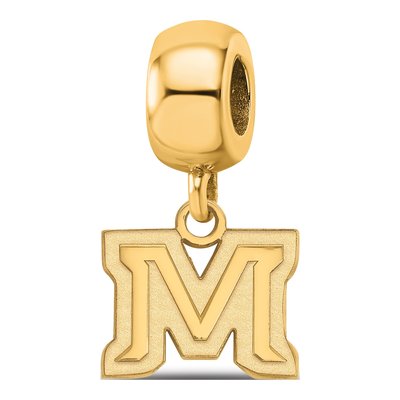Montana State Bobcats Letter M Dangle Bead Charm