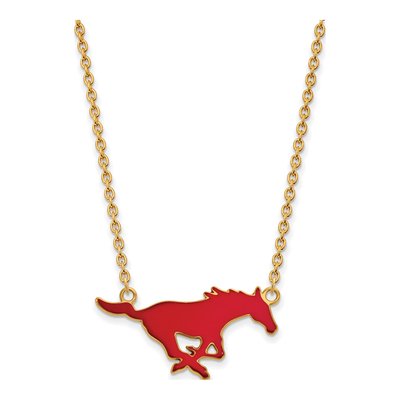 SMU Mustangs Pendant Necklace