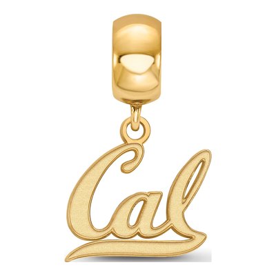 University of California Berkeley Gold-Plated Sterling Silver Small UC Dangle Bead – view 3