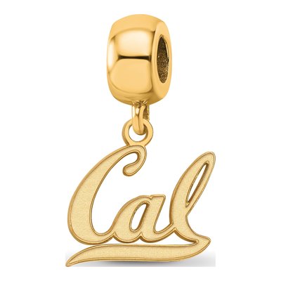 University of California Berkeley Gold-Plated Sterling Silver Small UC Dangle Bead