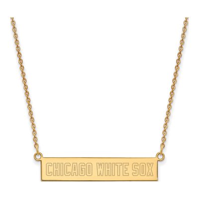 Chicago White Sox Gold-Plated Sterling Silver Bar Necklace